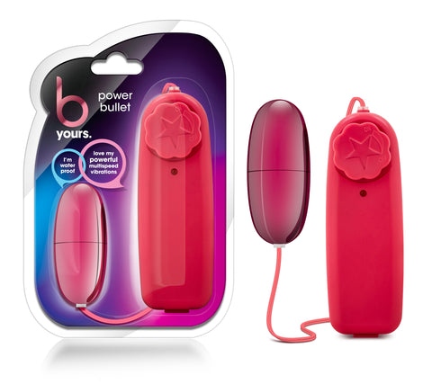 B Yours Power Bullet Cerise with Multi-Speed Vibrations BULLETS