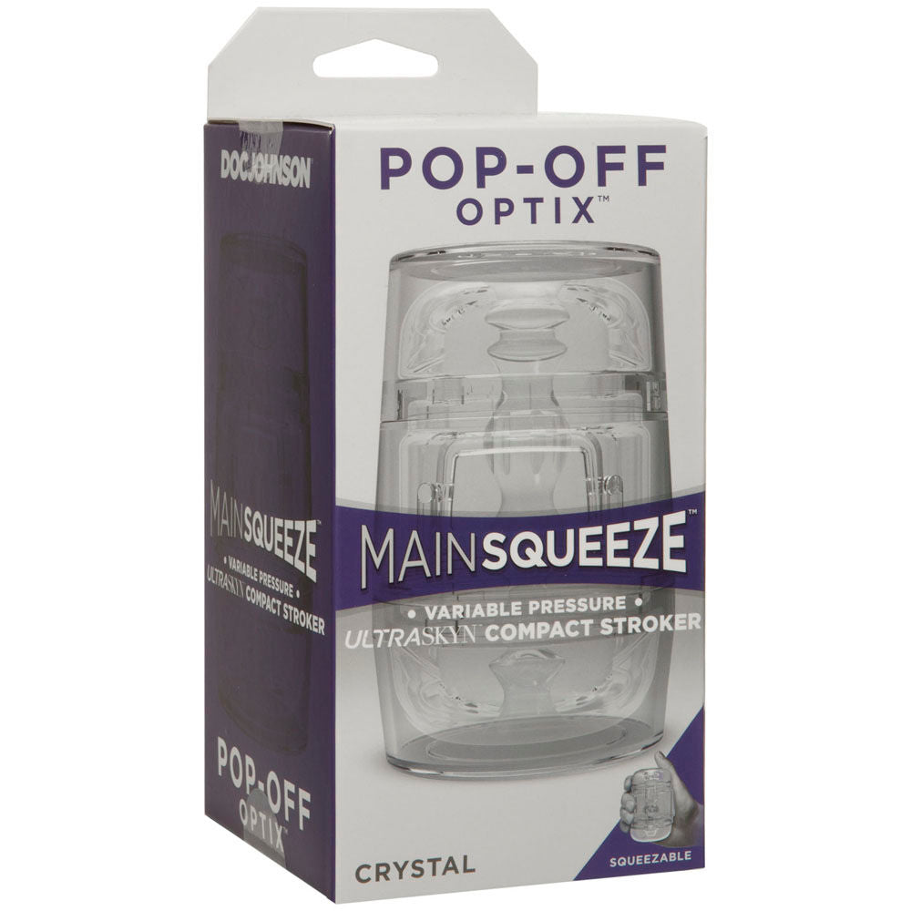 Main Squeeze Pop-Off Optix (Crystal) – Luxury Butt Plug Clear Butt Plugs