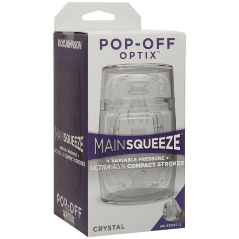 Main Squeeze Pop-Off Optix (Crystal) – Luxury Butt Plug Clear Butt Plugs