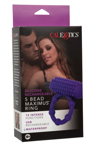 5 Bead Maximus Rechargeable Cock Ring Cock Rings Vibrating