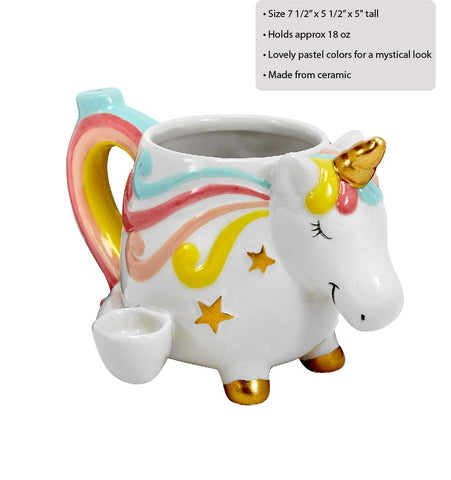 Unicorn Roast and Toast Ceramic Mug with Gold Accents Gag Gifts & Novelties