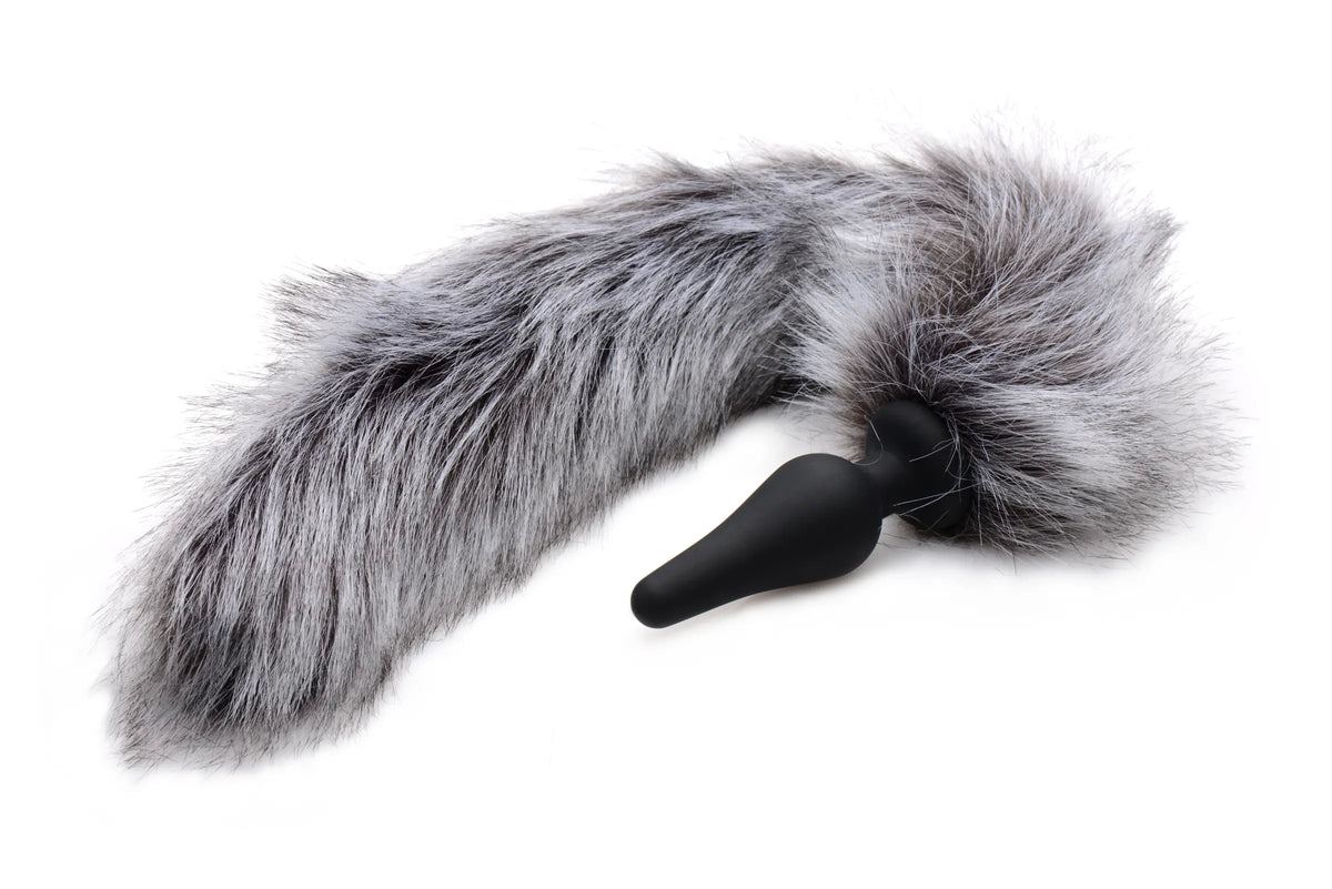 Fluffy Faux Fur Wolf Tail Anal Plug And Matching Ears > Anal Range > Tail Butt Plugs