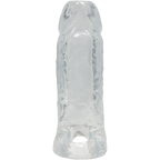 Titanmen Cock Sleeve with Ball Strap 6 Inch Clear – Silicone Sleeve > Sex Toys For Men > Penis Sleeves