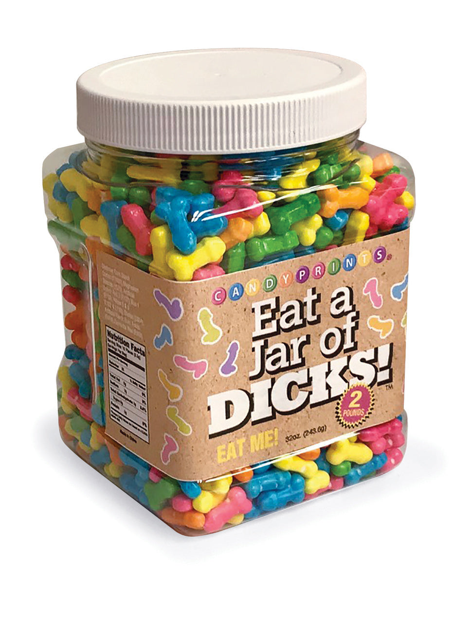 Eat a Jar of Dicks Multi-Colored Miniature Hard Candy Jar Novelty Candy Jar Secondary image