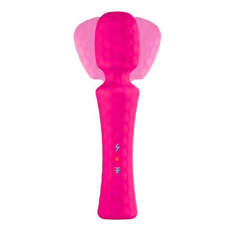 Ultra Wand (Pink) – Ergonomic Body Wand Vibrator with Flexible Head and 10 Vibration Modes Pink Electric Massager
