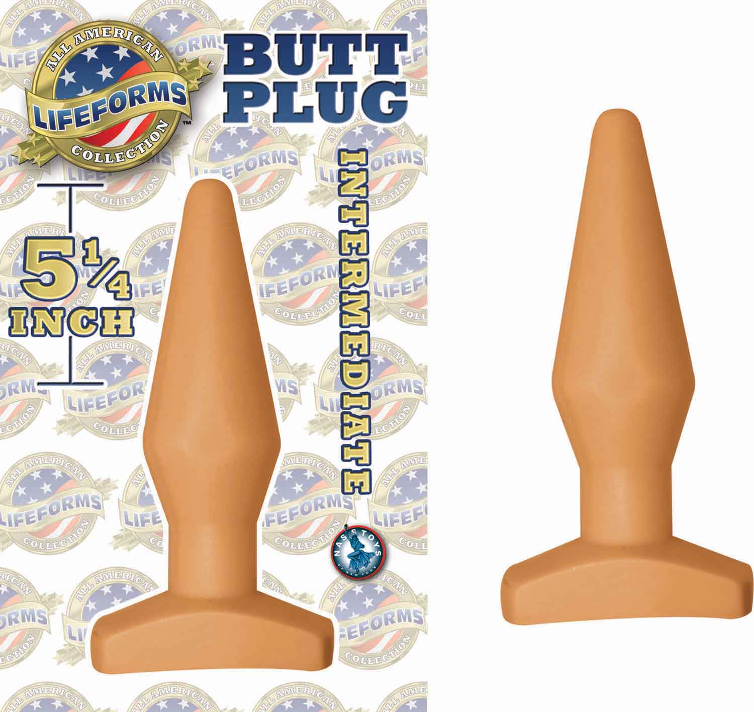 Lifeforms Medium Butt Plug Beige Butt Plugs