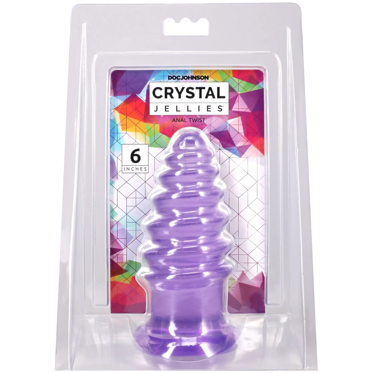 Crystal Jellies Anal Twist 7-Inch Flexible Anal Toy Purple > Anal Range > Anal Probes