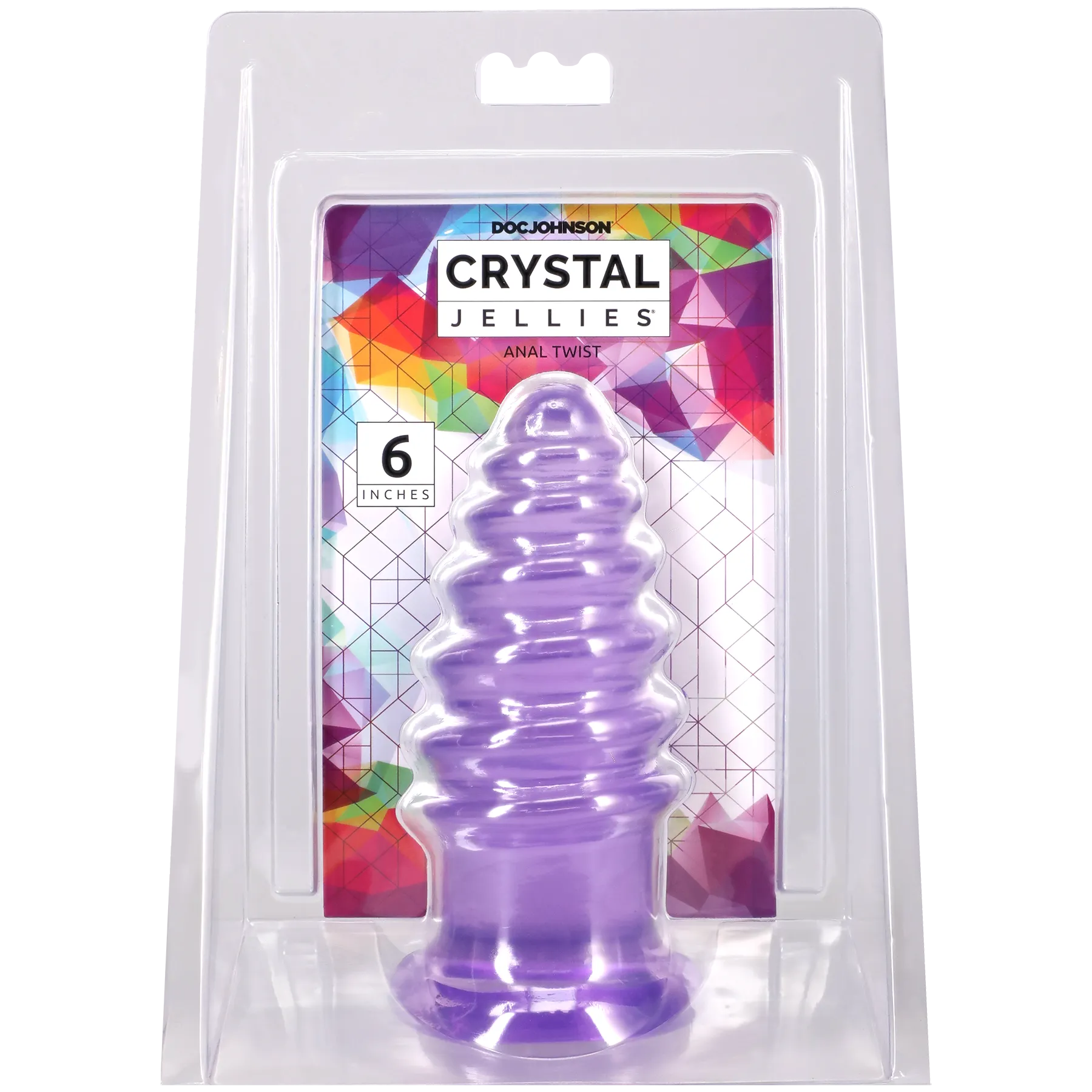 Crystal Jellies Anal Twist 7-Inch Flexible Anal Toy