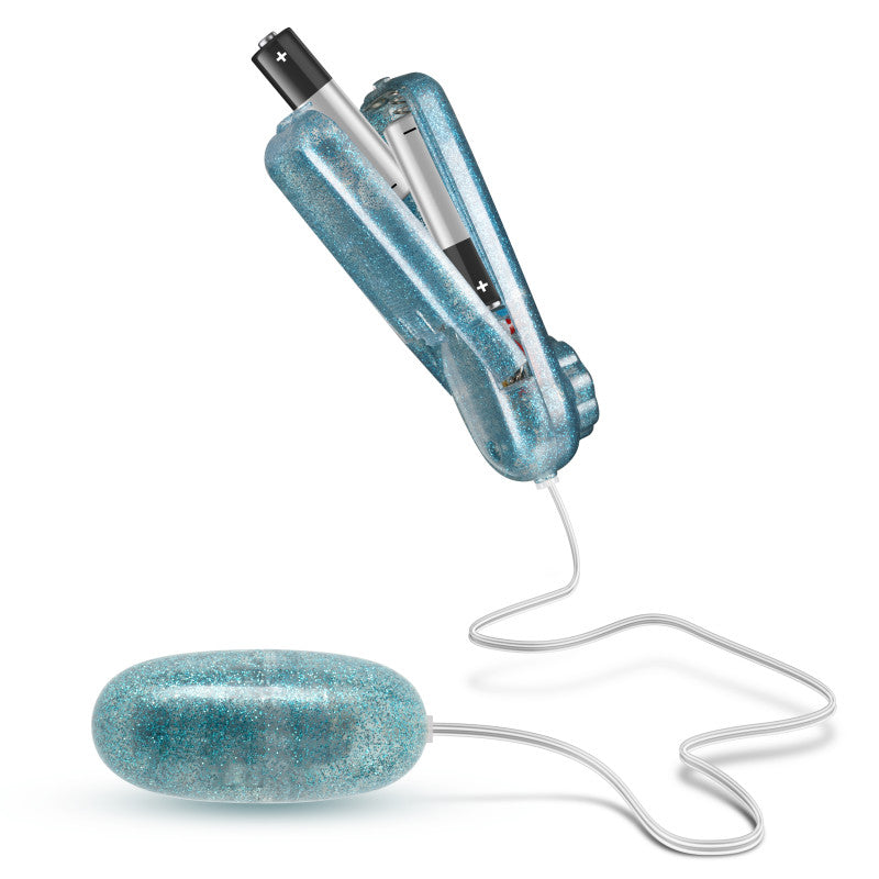 B Yours Glitter Power Bullet Blue 5.5 cm Waterproof Toy BULLETS