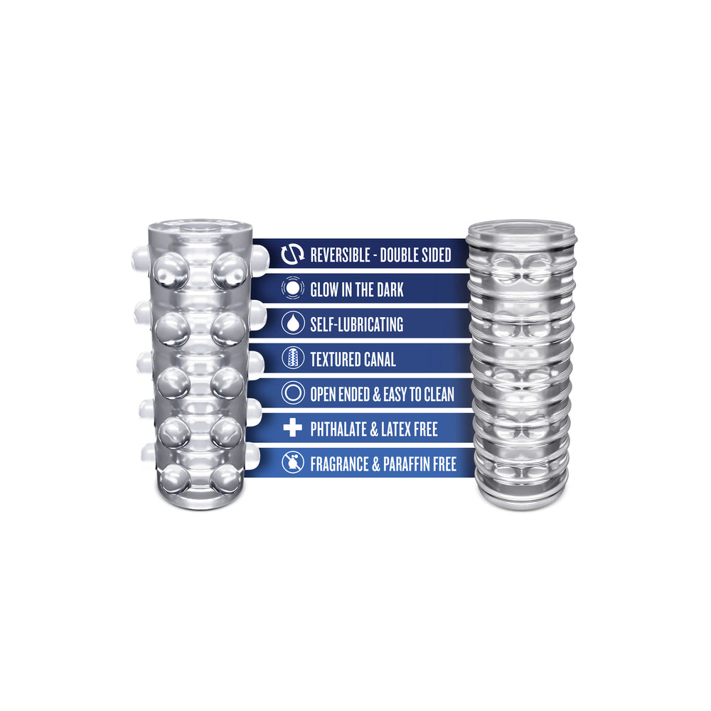 Rize Swich Self Lubricating Clear Stroker Compact Travel > Sex Toys For Men > Masturbators > Manual