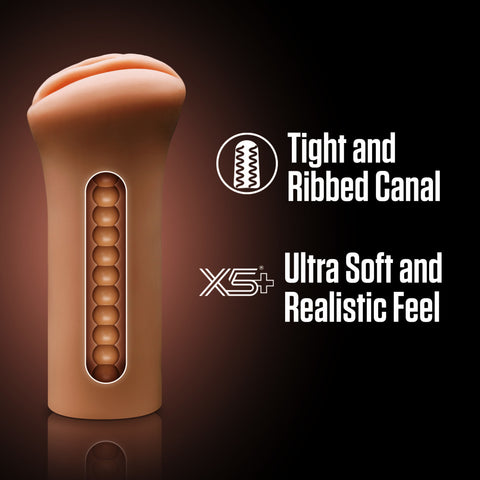 Enlust Molly Tan Male Stroker Soft X5 Plus Material Sleeve Strokers - Manual