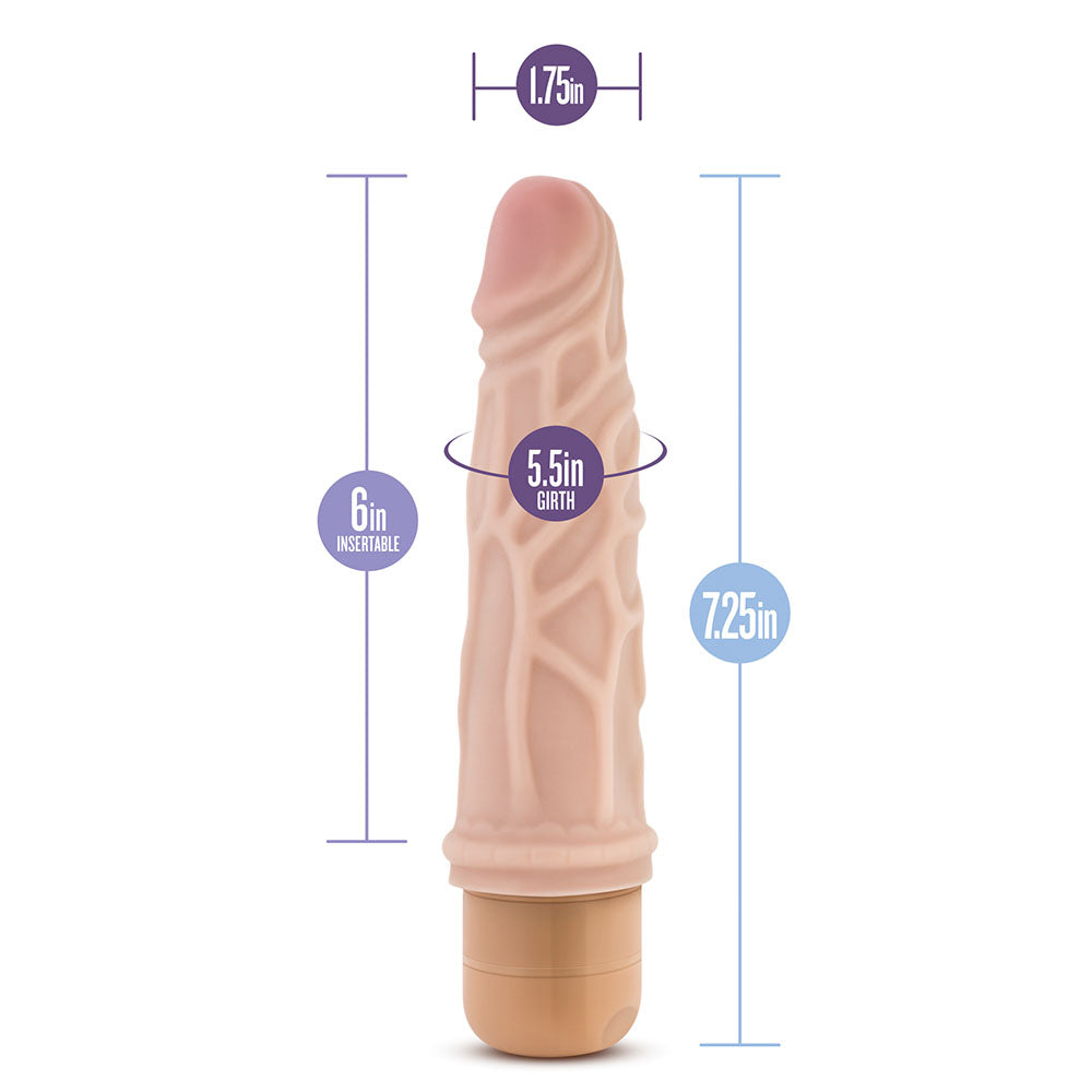 Dr. Skin Cock Vibe 3 Vibrating Cock 7.25 Inches DONGS Vibrating