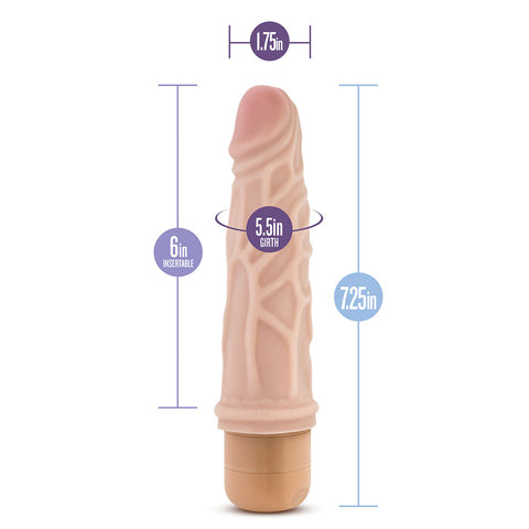 Dr. Skin Cock Vibe 3 Vibrating Cock 7.25 Inches DONGS Vibrating