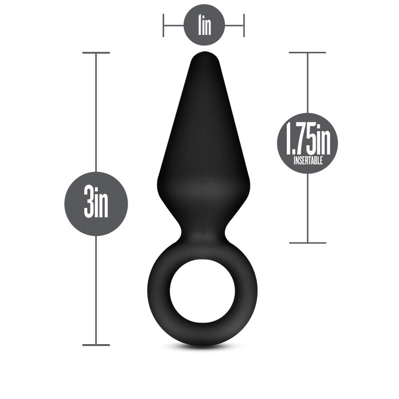 Anal Adventures Platinum Silicone Anal Loop Plug Small ANAL TOYS