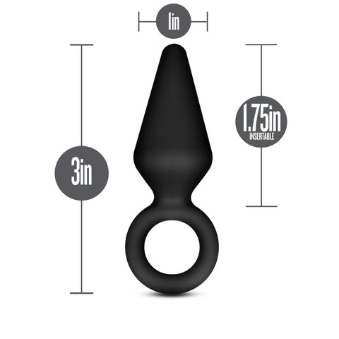 Anal Adventures Platinum Silicone Anal Loop Plug Small ANAL TOYS