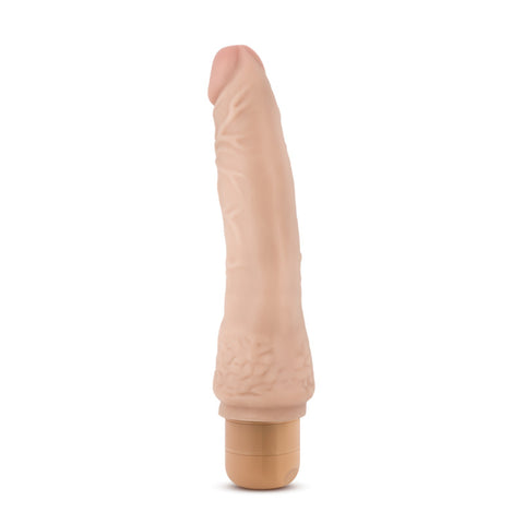 Dr Skin Cock Vibe 7 8.5 Inch Vibrating Cock Beige DONGS Vibrating