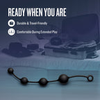 Anal Adventures Platinum X-Large Anal Beads – Flexible Silicone Anal Toy > Anal Range > Anal Beads