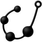 Anal Adventures Platinum X-Large Anal Beads – Flexible Silicone Anal Toy > Anal Range > Anal Beads