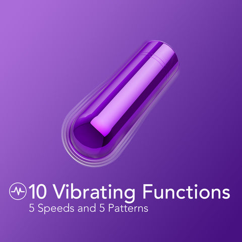 Kool Vibes Rechargeable Mini Bullet Vibrator Grape BULLETS