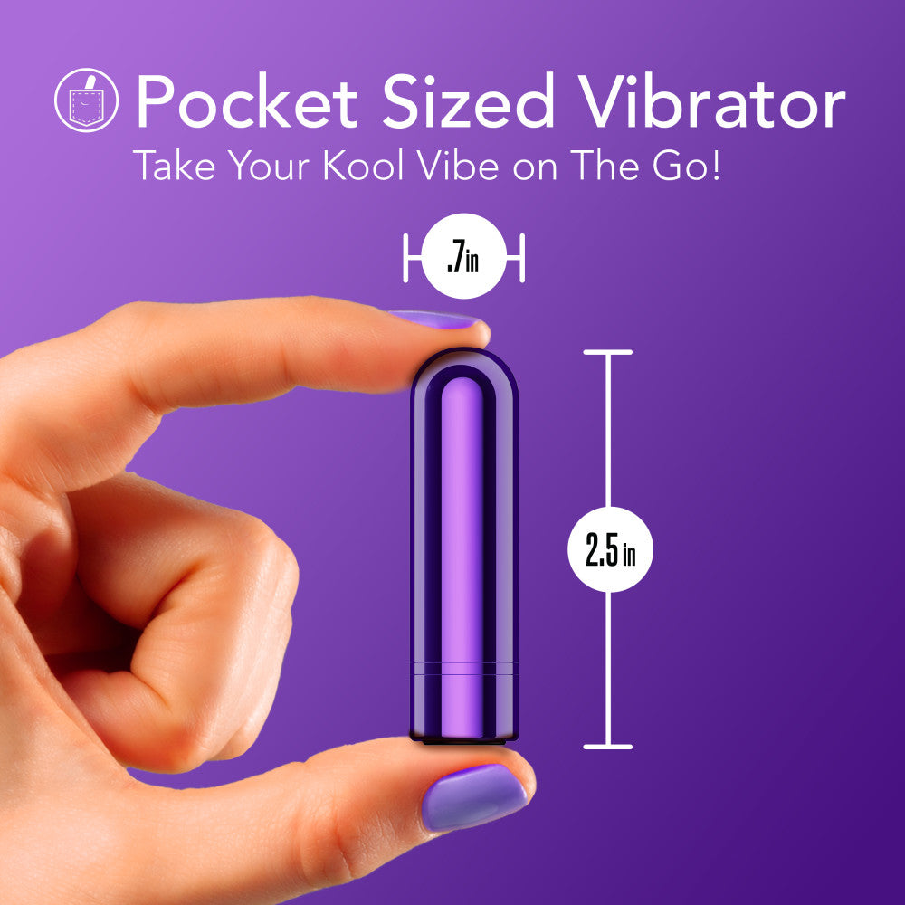 Kool Vibes Rechargeable Mini Bullet Vibrator Grape BULLETS