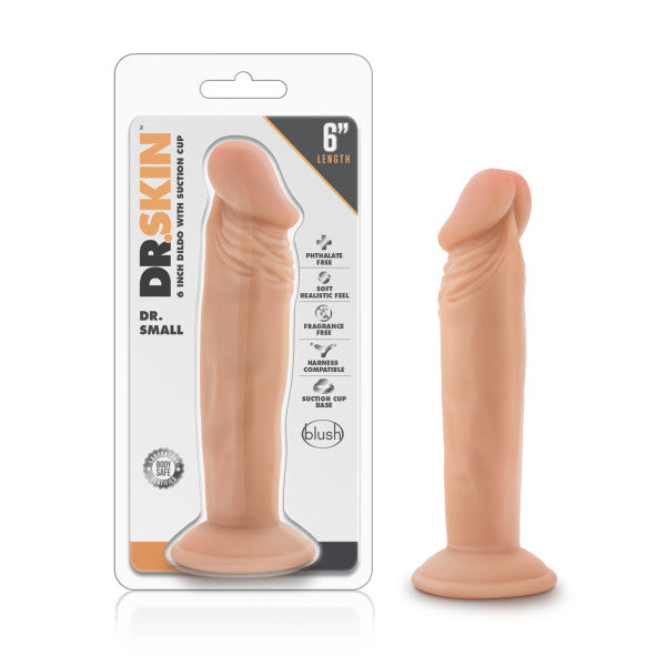 Dr Skin 6 Inch Vanilla Dildo Realistic Suction Cup Toy Beige > Dildos > Realistic Dildos