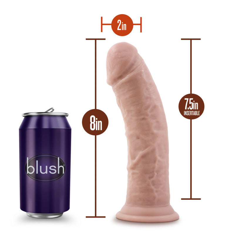 Dr Skin Plus 8 Inch Posable Realistic Dildo in Vanilla Color > Dildos > Realistic Dildos