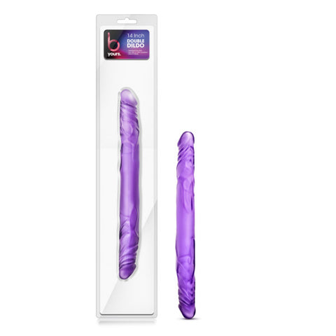 B Yours 14 Inch Double Dildo Purple > Dildos > Double Dildos