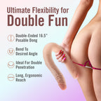 Dr Skin Plus 16.5 Inch Posable Double Dong 42 Centimeter Dual Ended Dildo > Dildos > Double Dildos