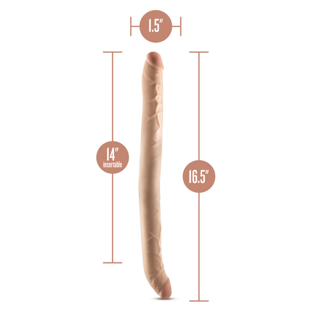 Dr Skin Plus 16.5 Inch Posable Double Dong 42 Centimeter Dual Ended Dildo > Dildos > Double Dildos