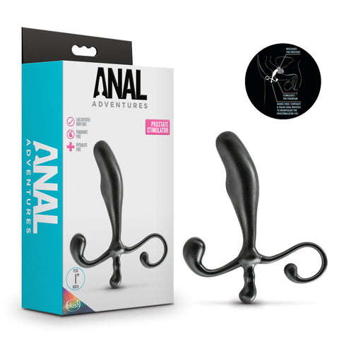 Anal Adventures Prostate Stimulator Black Hands-Free Sex Toy Prostate Tools