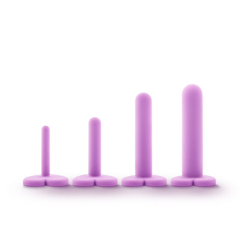 Wellness Silicone Vaginal Dilator Kit 4-Piece Set Purple Dilators
