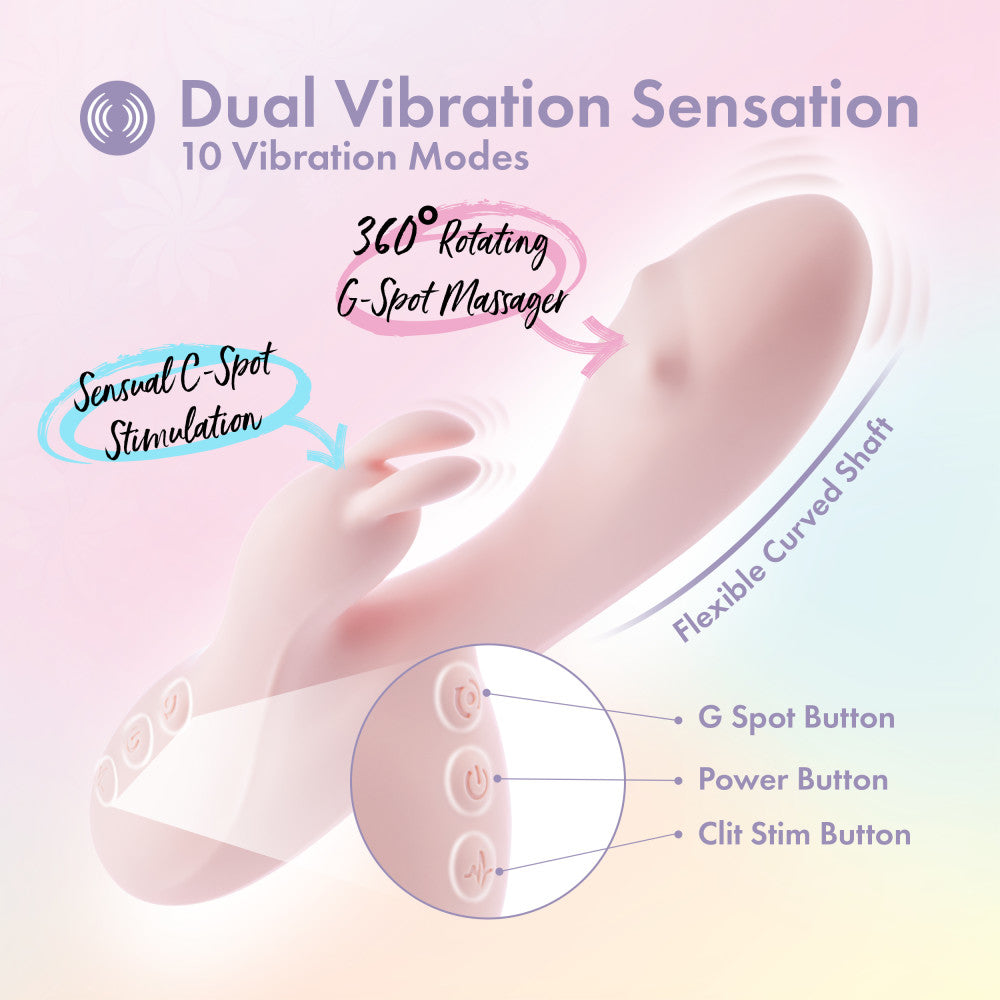 Play With Me Fairy Flutter Rechargeable Rabbit Vibrator VIBRATORS-RABBIT