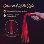 Temptasia Ardor – Silicone Flogger - Red > Bondage Gear > Whips & Floggers