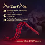 Temptasia Ardor – Silicone Flogger - Red > Bondage Gear > Whips & Floggers