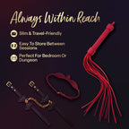 Temptasia Ardor – Silicone Flogger - Red > Bondage Gear > Whips & Floggers