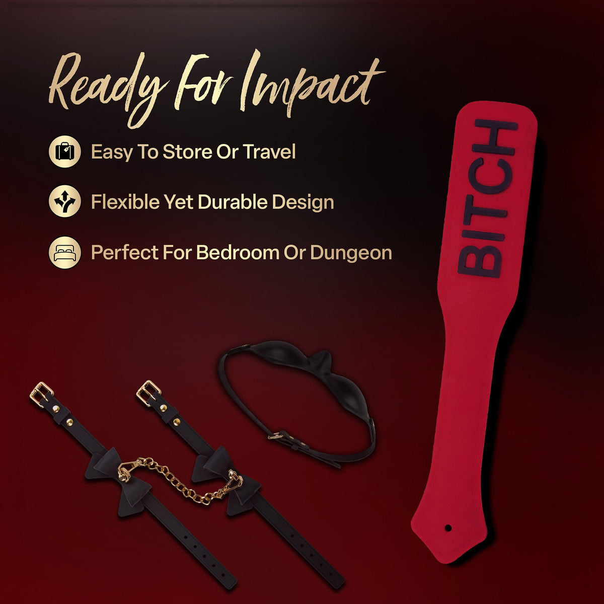 Temptasia Ardor – Body-Safe Silicone Impact Paddle > Bondage Gear > Paddles