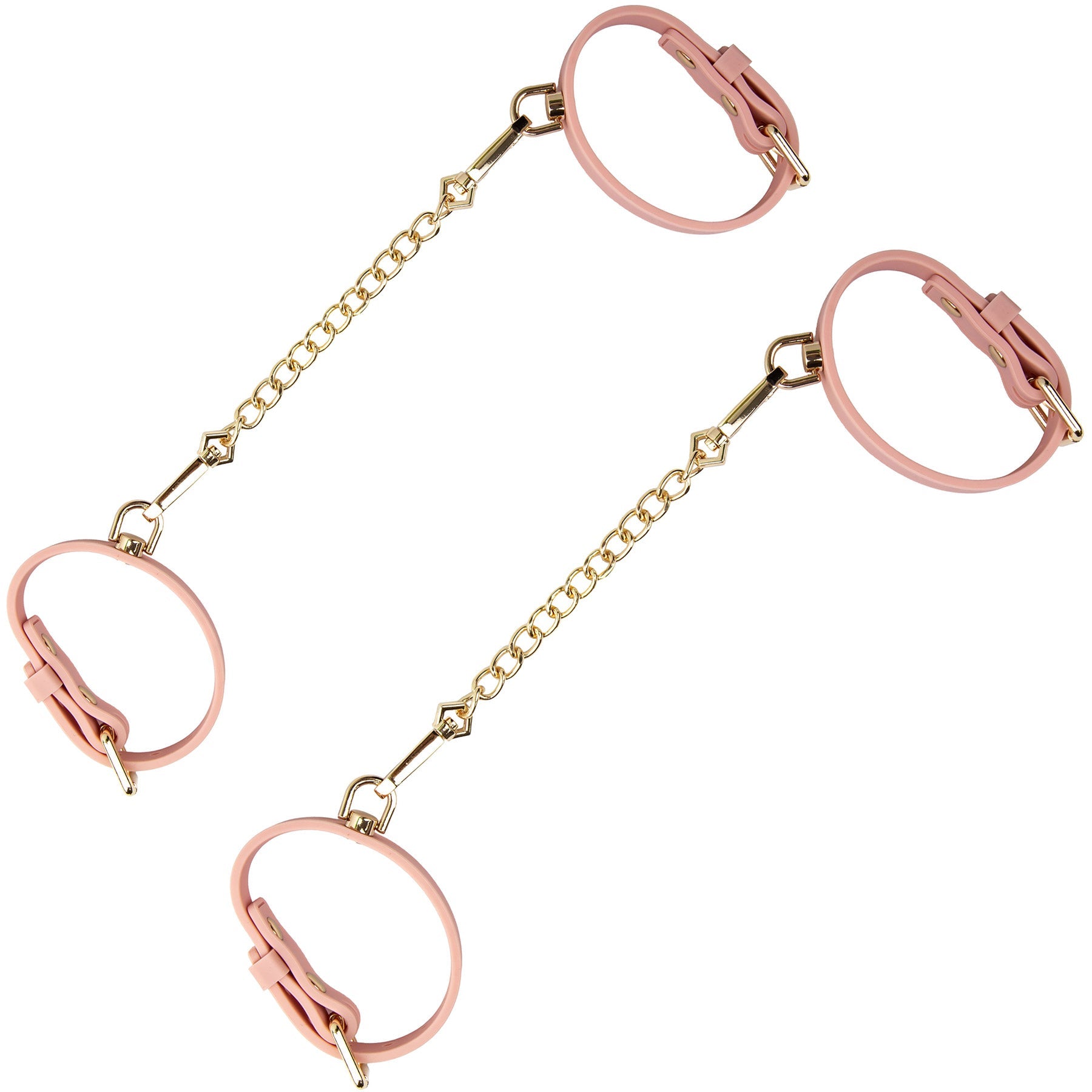 Temptasia Ardor Wrist and Ankle Restraints – Body-Safe Silicone Restraint Set - Soft Pink > Bondage Gear > Restraints