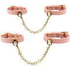 Temptasia Ardor Wrist and Ankle Restraints – Body-Safe Silicone Restraint Set - Soft Pink > Bondage Gear > Restraints