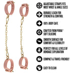 Temptasia Ardor Wrist and Ankle Restraints – Body-Safe Silicone Restraint Set - Soft Pink > Bondage Gear > Restraints