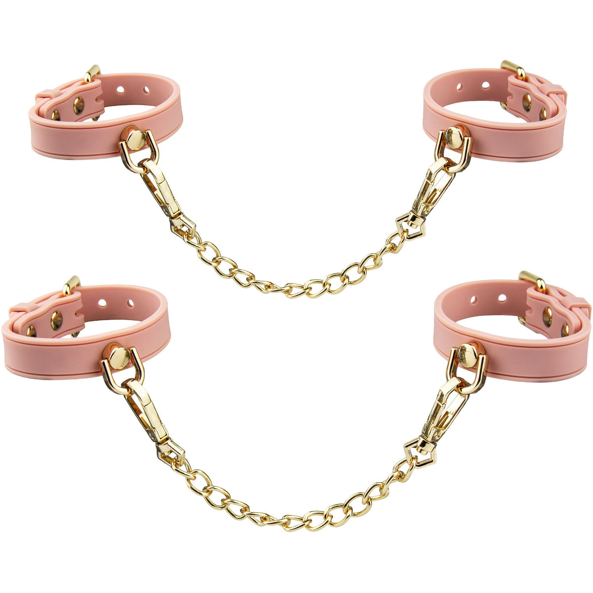 Temptasia Ardor Wrist and Ankle Restraints – Body-Safe Silicone Restraint Set - Soft Pink > Bondage Gear > Restraints