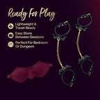 Temptasia Ardor Wrist and Ankle Restraints with Bowtiew Detail – Body-Safe Silicone Restraint Set > Bondage Gear > Restraints