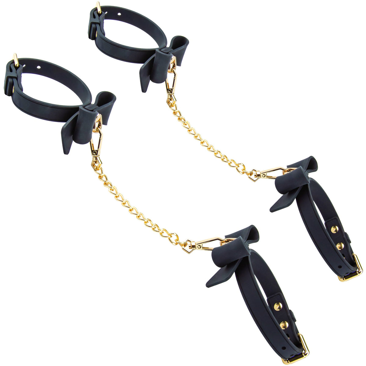 Temptasia Ardor Wrist and Ankle Restraints with Bowtiew Detail – Body-Safe Silicone Restraint Set > Bondage Gear > Restraints