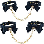 Temptasia Ardor Wrist and Ankle Restraints with Bowtiew Detail – Body-Safe Silicone Restraint Set > Bondage Gear > Restraints