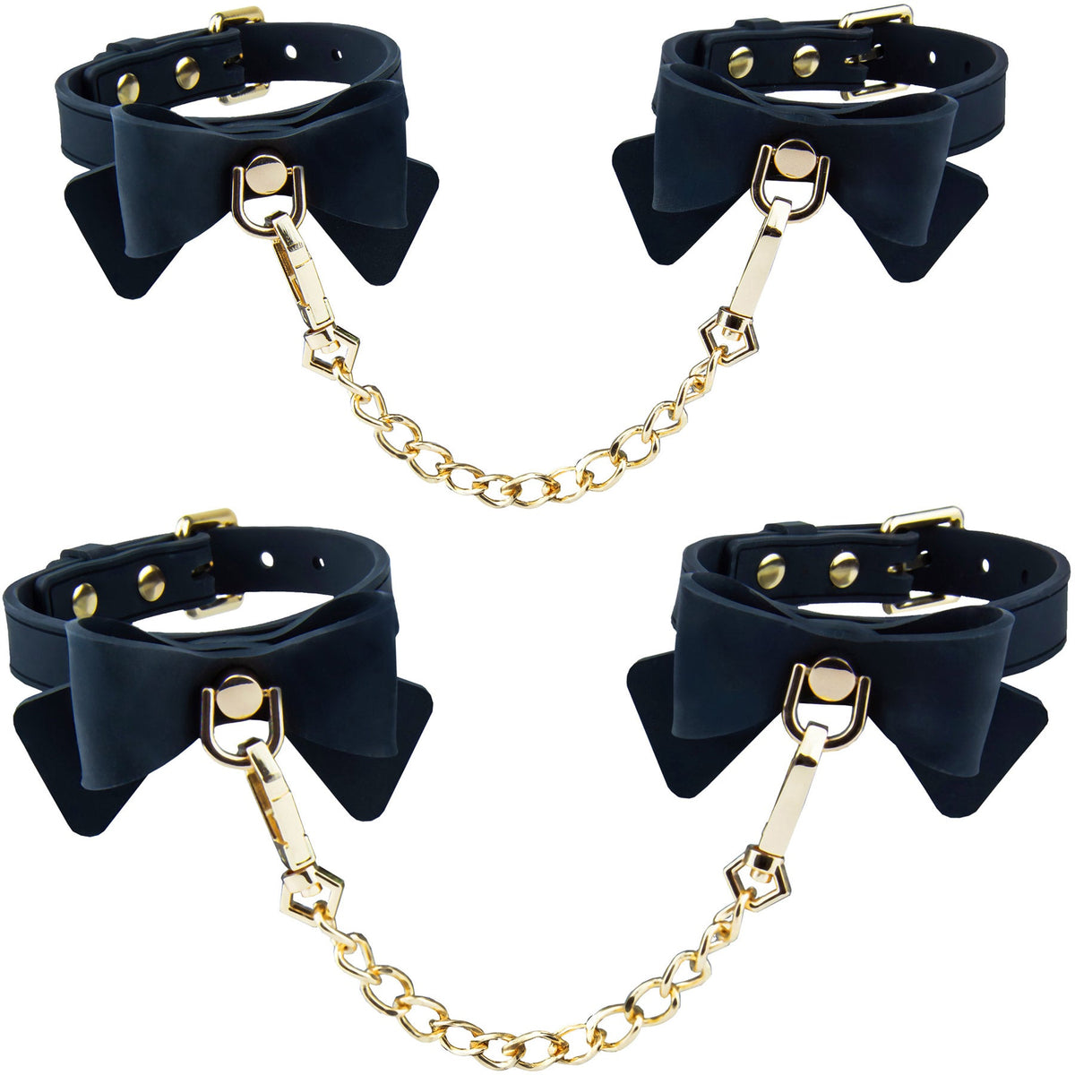 Temptasia Ardor Wrist and Ankle Restraints with Bowtiew Detail – Body-Safe Silicone Restraint Set > Bondage Gear > Restraints