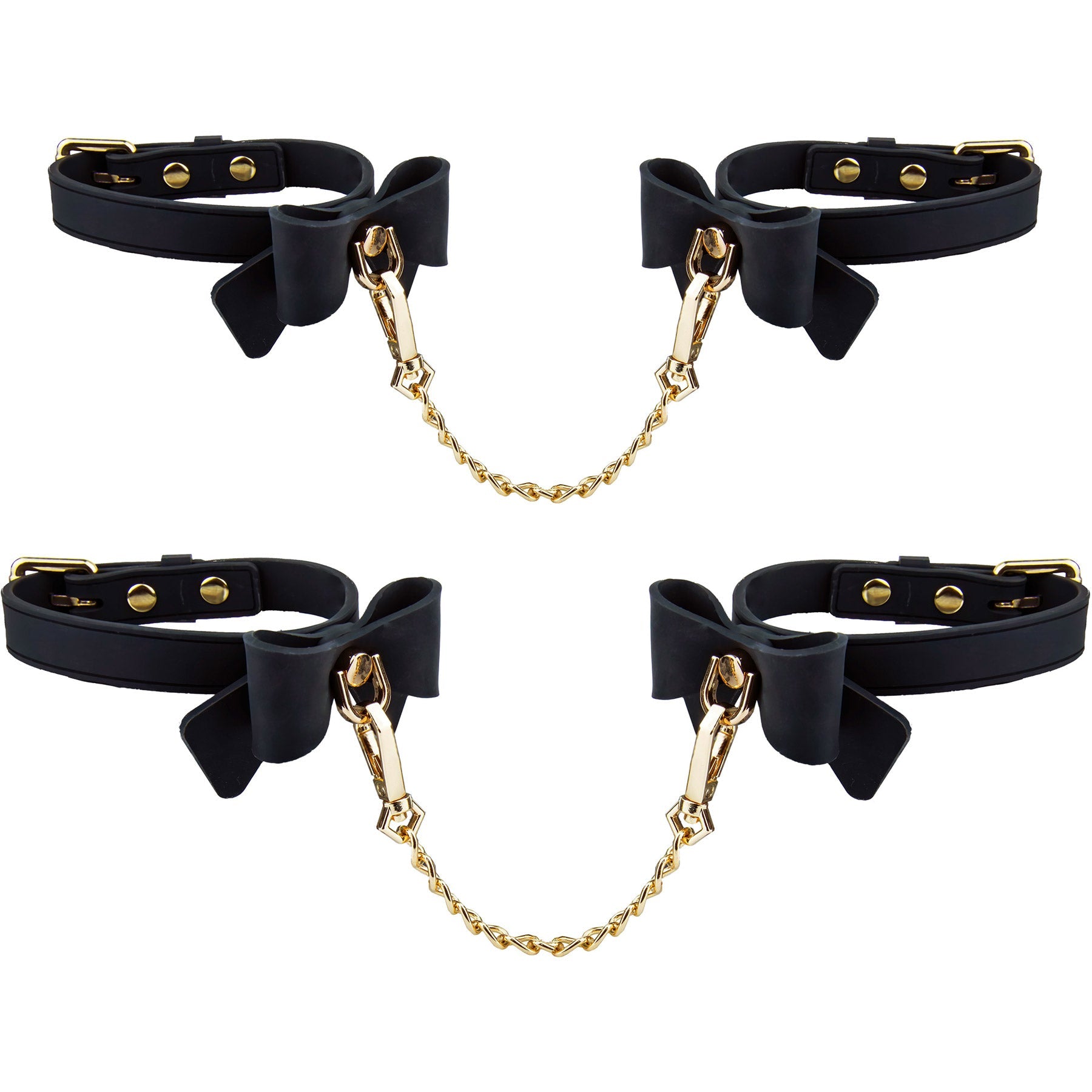 Temptasia Ardor Wrist and Ankle Restraints with Bowtiew Detail – Body-Safe Silicone Restraint Set > Bondage Gear > Restraints