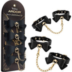 Temptasia Ardor Wrist and Ankle Restraints with Bowtiew Detail – Body-Safe Silicone Restraint Set > Bondage Gear > Restraints