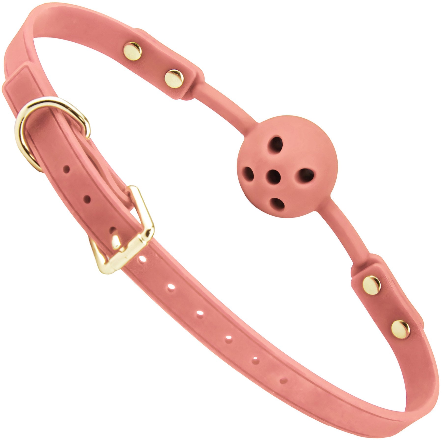 Temptasia Ardor – Breathable Silicone Ball Gag with Adjustable Strap - Pink > Bondage Gear > Gags and Bits