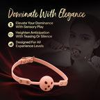 Temptasia Ardor – Breathable Silicone Ball Gag with Adjustable Strap - Pink > Bondage Gear > Gags and Bits