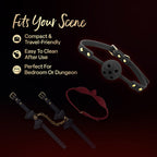 Temptasia Ardor – Breathable Silicone Ball Gag -Black > Bondage Gear > Gags and Bits
