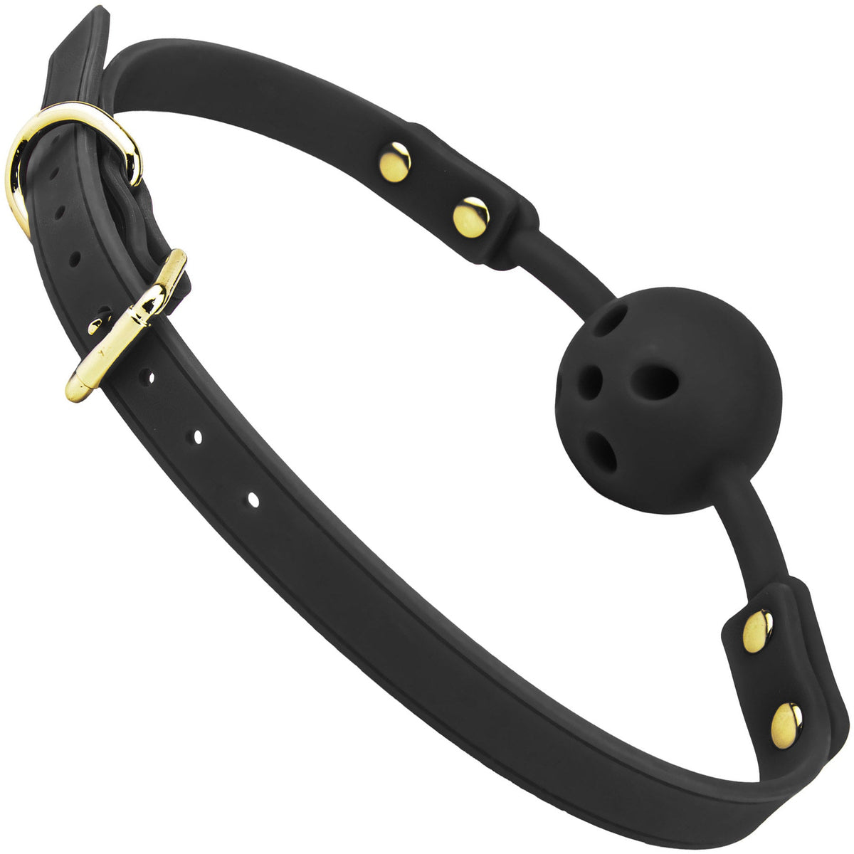 Temptasia Ardor – Breathable Silicone Ball Gag -Black > Bondage Gear > Gags and Bits